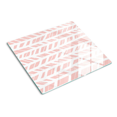 Tábua para corte Folhas em tom rosa