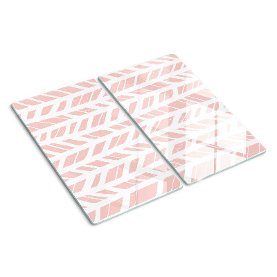 Tábua para corte Folhas em tom rosa