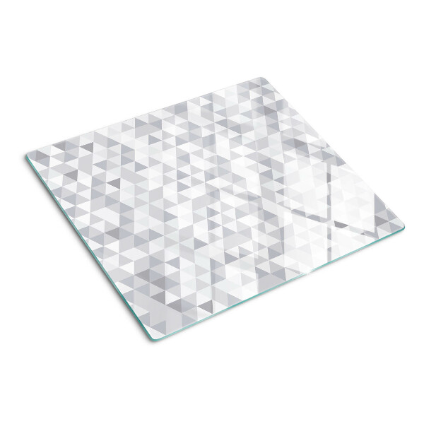 Tábua para corte Motivo triangular em tons de cinza