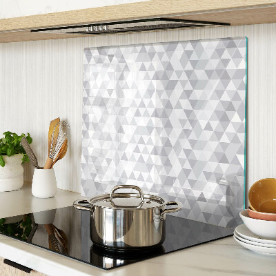 Tábua para corte Motivo triangular em tons de cinza