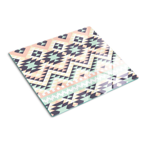 Tábua para corte Motivo geométrico em cores pastel