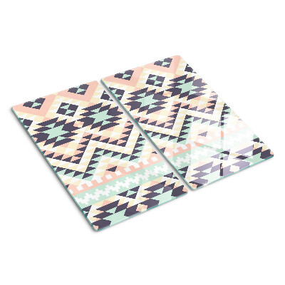 Tábua para corte Motivo geométrico em cores pastel