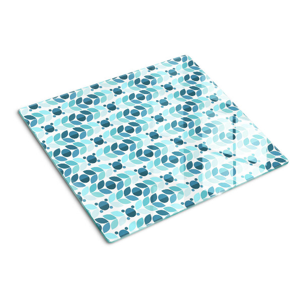 Tábua para cozinha Folhas em tons de azul
