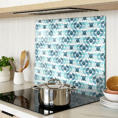 Tábua para cozinha Folhas em tons de azul