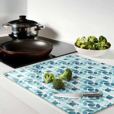Tábua para cozinha Folhas em tons de azul