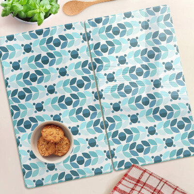 Tábua para cozinha Folhas em tons de azul