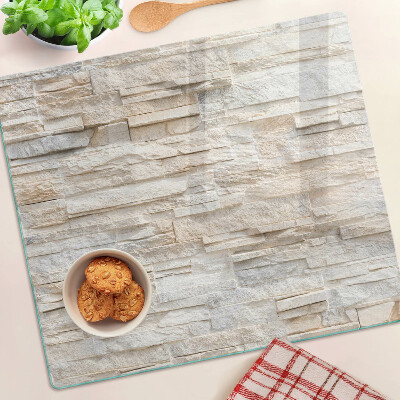 Tábua para corte Pedra natural em tons de bege