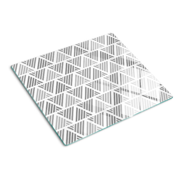 Tábua para corte Padrões geométricos em tons de cinza