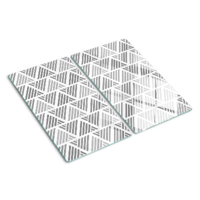 Tábua para corte Padrões geométricos em tons de cinza