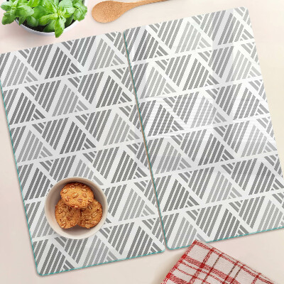 Tábua para corte Padrões geométricos em tons de cinza