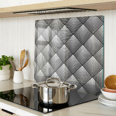 Tábua para cozinha Geometria em preto e branco