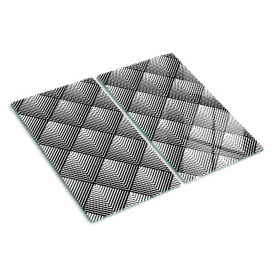 Tábua para cozinha Geometria em preto e branco