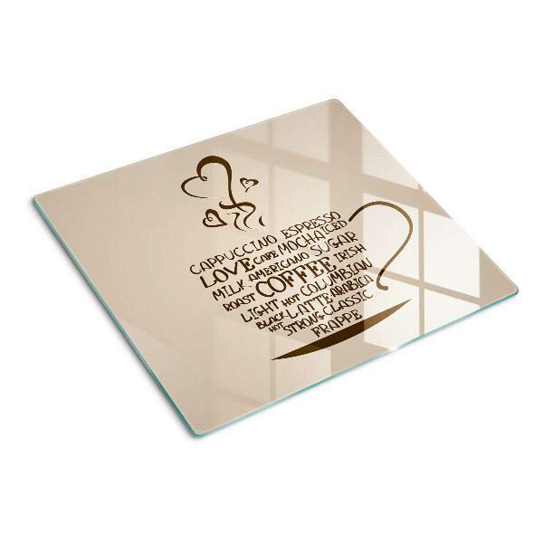 Tábua para corte Café e coração