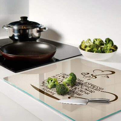 Tábua para corte Café e coração