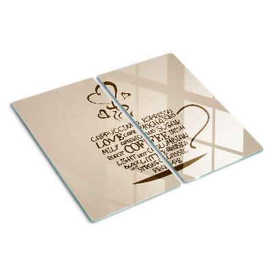 Tábua para corte Café e coração