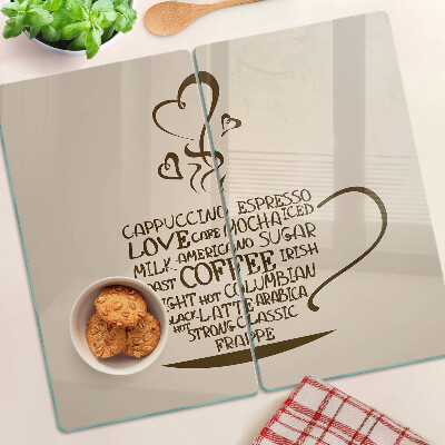 Tábua para corte Café e coração