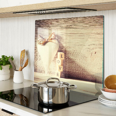 Tábua para cozinha Amor e coração