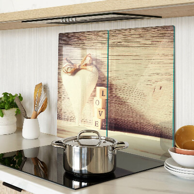 Tábua para cozinha Amor e coração