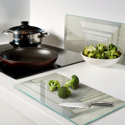 Tábua para corte Perspectiva arquitetônica com efeito de espelho