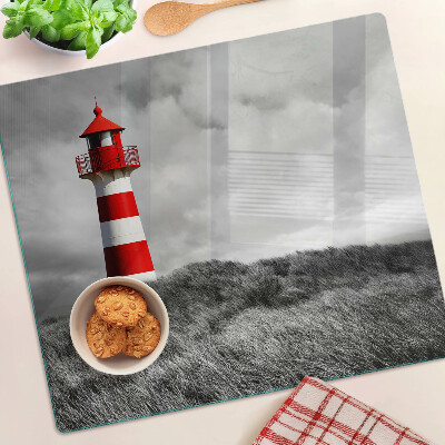 Tábua para cozinha Um farol na paisagem