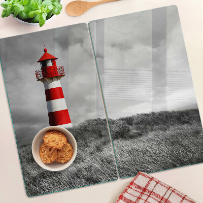 Tábua para cozinha Um farol na paisagem