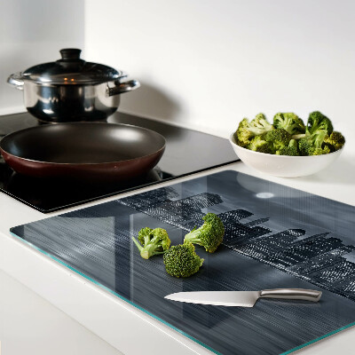 Tábua para corte Panorama da cidade noturna