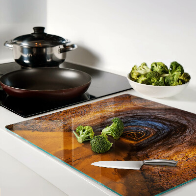 Tábua para cozinha Um túnel em uma caverna com iluminação