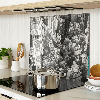 Tábua para cozinha Uma vista aérea da cidade