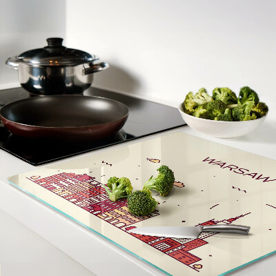 Tábua para corte Cortiços de Varsóvia e o Palácio da Cultura