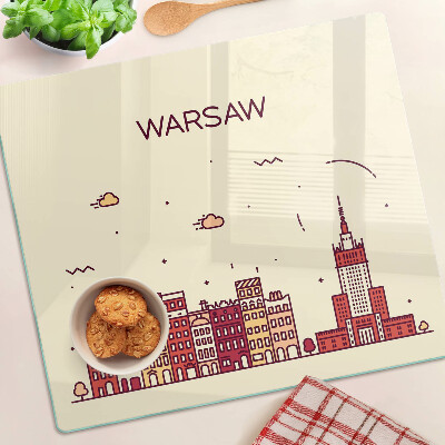 Tábua para corte Cortiços de Varsóvia e o Palácio da Cultura