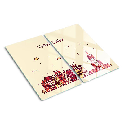 Tábua para corte Cortiços de Varsóvia e o Palácio da Cultura