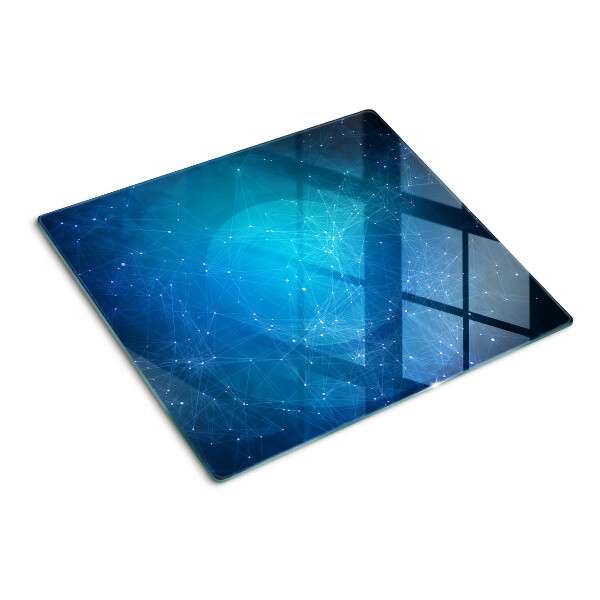 Tábua para corte Motivo geométrico de linhas e pontos