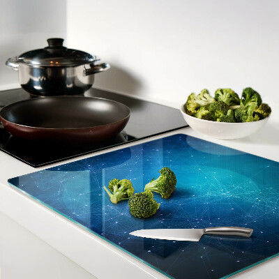 Tábua para corte Motivo geométrico de linhas e pontos