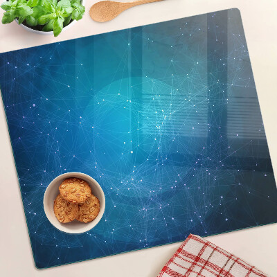 Tábua para corte Motivo geométrico de linhas e pontos