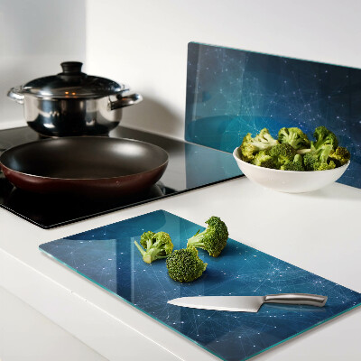 Tábua para corte Motivo geométrico de linhas e pontos