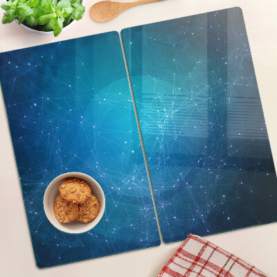 Tábua para corte Motivo geométrico de linhas e pontos