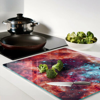 Tábua para cozinha Paisagem cósmica com estrelas