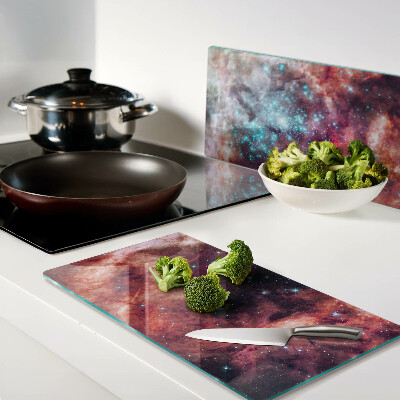 Tábua para cozinha Paisagem cósmica com estrelas