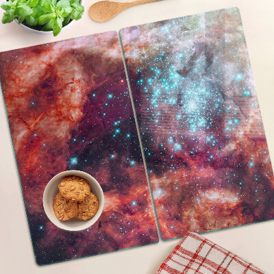 Tábua para cozinha Paisagem cósmica com estrelas