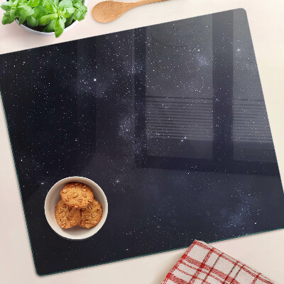 Tábua para corte Universo cósmico com estrelas