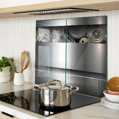 Tábua para cozinha Engrenagens mecânicas e superfícies metálicas