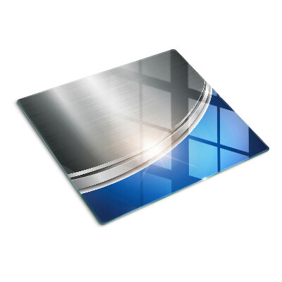 Tábua para cozinha Efeito metálico com detalhes em azul