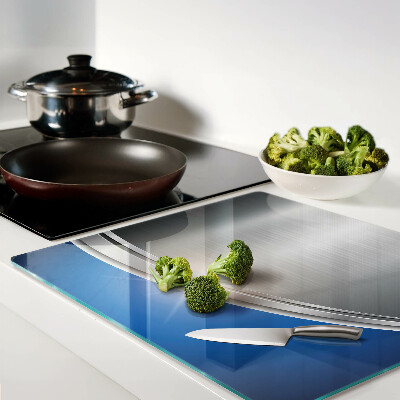 Tábua para cozinha Efeito metálico com detalhes em azul