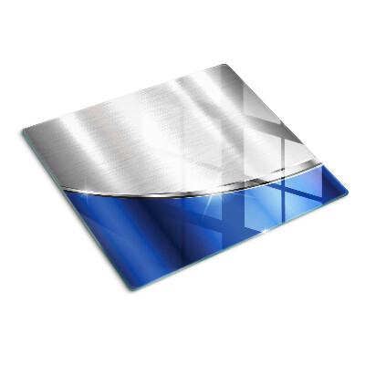 Tábua para cozinha Padrão metálico com detalhes em azul