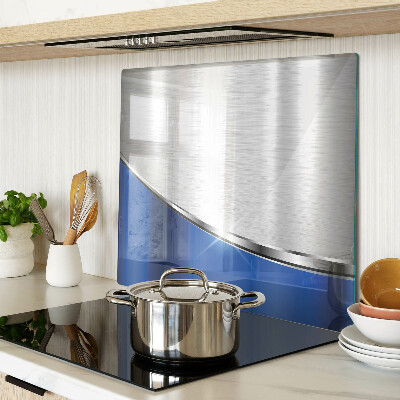 Tábua para cozinha Padrão metálico com detalhes em azul