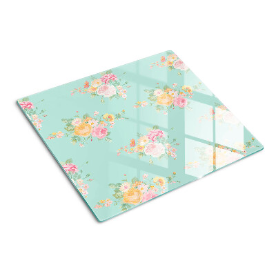 Tábua para cozinha Padrão floral em cores pastel