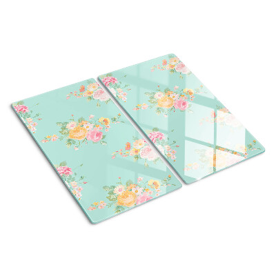 Tábua para cozinha Padrão floral em cores pastel
