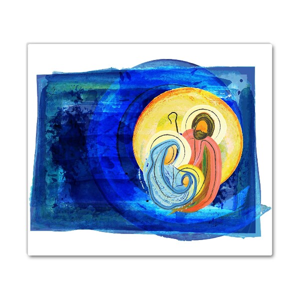 Tábua cozinha Natal Abstração Família Inverno