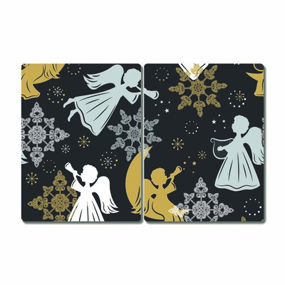 Tábua cozinha Flocos de neve anjos natal