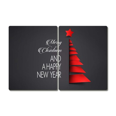 Tábua de corte Decoração abstrata para árvore de Natal